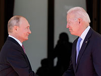 Президент РФ Владимир Путин и президент США Джо Байден. 16 июня 2021 года, Женева
