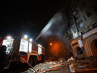 Ракетный обстрел Киева, есть раненые