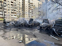 Взрыв в Киеве: уничтожены семь гражданских автомобилей, есть пострадавшие