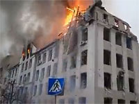 Российские военные обстреляли здание полиции в Харькове