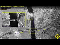 Спутниковые снимки ImageSat: разрушен железнодорожный мост через реку Захидний буг