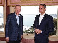 Президент Турции Реджеп Тайип Эрдоган и премьер-министром Греции Кириакос Мицотакис