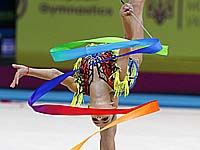 Этап Кубка мира по художественной гимнастике. Израильтянка Дарья Атаманов завоевала золотую медаль