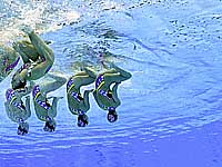 Этап Мировой серии по синхронному плаванию в Париже. Сборная Израиля заняла четвертое место
