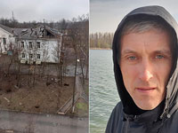 Роман Сухоруков и дом в Мариуполе, в котором жила его семья