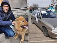 Роман Сухоруков и автомобиль, на котором выезжала семья