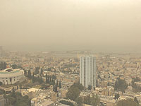 Повышенная запыленность воздуха в Израиле, рекомендуется избегать нагрузок