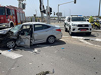К востоку от Ашкелона столкнулись два автомобиля, одна из пострадавших в тяжелом состоянии