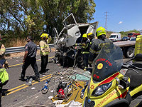 Около Раананы столкнулись грузовики, двое пострадавших в тяжелом состоянии