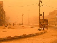 Пыльная буря в Ираке, закрыты аэропорты