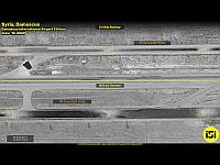 ImageSat: в результате удара по аэропорту Дамаска разбиты взлетно-посадочные полосы