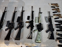 Около границы с Иорданией задержаны контрабандисты, конфискованы 13 единиц оружия
