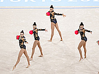 Токийская олимпиада. Сборная Украины по художественной гимнастике