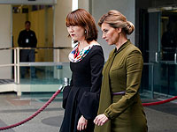 Супруга президента Украины Елена Зеленская (справа) находится с визитом в Вашингтоне. 18 июля 2022 года