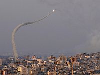 Запуск ракеты из Газы. Август 2022 года
