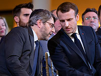 Главный раввин Франции Хаим Корсия и президент Франсуа Маркон