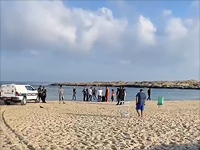 На пляже в Акко захлебнулся мужчина, констатирована его смерть