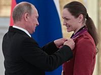 Владимир Путин и Анастасия Давыдова