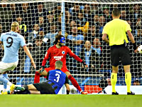 Манчестер Сити - Копенгаген 5:0. Эрлинг Холанн открывает счет