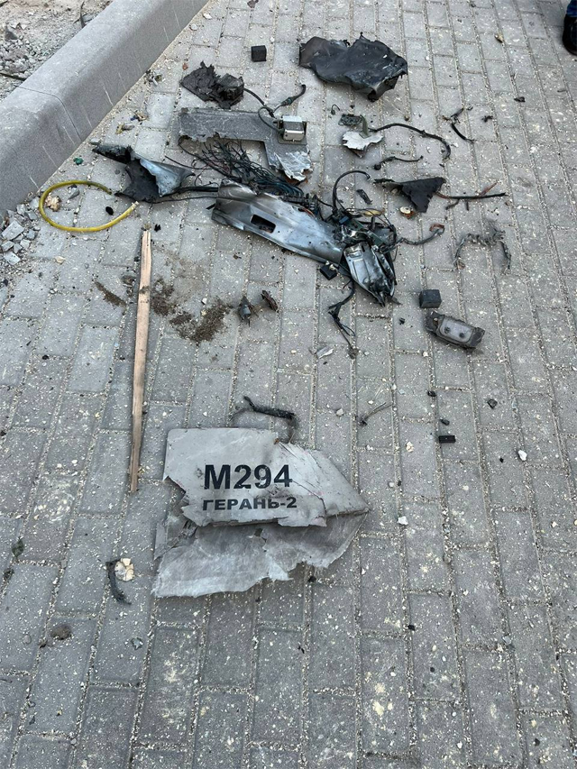 Атака иранских дронов-камикадзе на Киев. Фоторепортаж