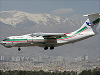 Транспортный самолет Ил-76ТД авиакомпании Pouya Air