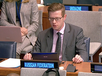 Представитель РФ, выступая в ООН, назвал "законными целями" коммерческие спутники США и их союзников