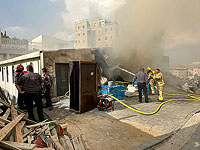 Пожар в синагоге в Иерусалиме, работают 9 пожарных расчетов