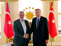 Президент Турции Реджеп Тайип Эрдоган (справа) с лидером ХАМАСа Исмаилом Ханийей