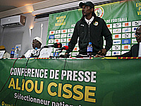 Пресс-коференция тренера сборной Сенегала Алиу Сиссе