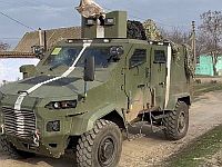 В Херсонской области замечен израильский бронеавтомобиль GAIA Amir, применяемый ВСУ