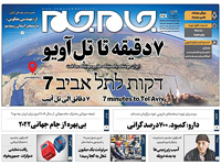 "7 минут до Тель-Авива": иранская газета рассказывает о новой гиперзвуковой ракете