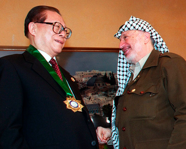 С Ясиром Арафатом, 2000 год