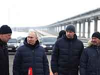 Путин на "Мерседесе" проехал по восстановленному после взрыва Крымскому мосту