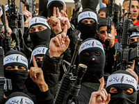 ХАМАС и ФАТХ продемонстрировали поддержку "Львиного логова". Фоторепортаж