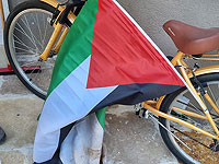 Флаги ООП и портреты палестинских террористов