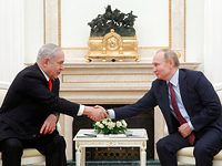 Нетаниягу и Путин. Москва, январь 2020 года
