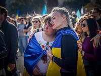 В израильских городах прошли митинги в поддержку Украины