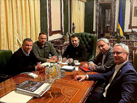 На встрече с Зеленским. 21 февраля 2023 года. Киев