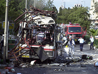 37-й автобус после теракта. 5 марта 2003 года. Хайфа