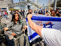 Акция протеста в Тель-Авиве: столкновения на шоссе Аялон. Фоторепортаж