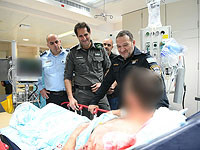 Генинспектор полиции и командир МАГАВ посетили в больнице раненного в Дженине бойца 