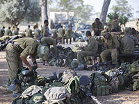 Резервисты ЦАХАЛа на границе с сектором Газы в июле 2014 года