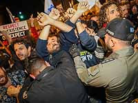 Столкновения между демонстрантами и полицией в центре Тель-Авива