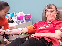 Джозефина Михалюк установила рекорд по сдаче крови: около 100 литров почти за 60 лет