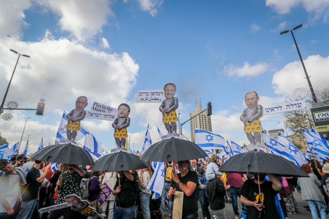 Иерусалим 27 марта. Противники реформы