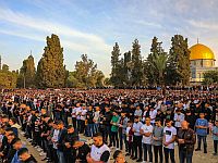 Пятница Ид аль-Фитра на Храмовой горе: десятки тысяч мусульман пришли к мечети Аль-Акса