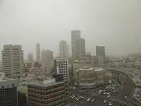 Пыльная буря в Израиле, рекомендовано закрыть окна и не выходить на улицу
