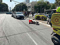 В Тель-Авиве автомобиль сбил мужчину, ехавшего на электрическом велосипеде