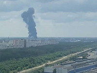 В Воронежской области загорелась нефтебаза