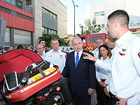 Нетаниягу посетил Управление пожарной охраны и службы спасения в Ришон ле-Ционе